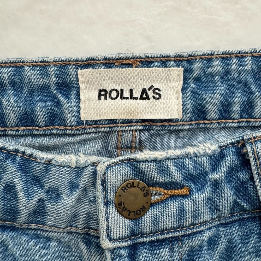 Rolla’s Eastcoast Flare Jeans Size 25 in Sofia Worn Celebrity Fav Vintage Fade - Picture 8 of 14